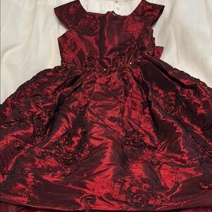 Elegant Red Kids Dress
